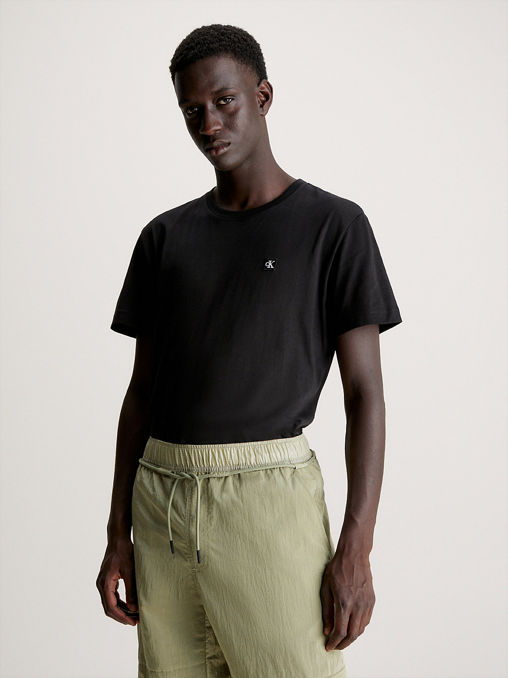 CK BLACK > T-Shirt Van Katoen Met Embleem > undefined heren - Calvin Klein
