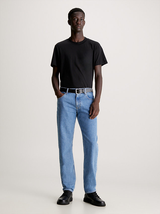 denim autentyczne jeansy straight dla mężczyźni - calvin klein jeans