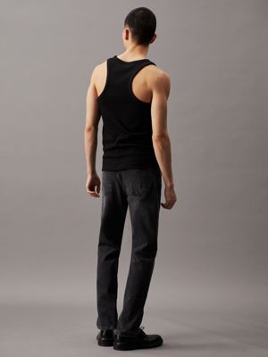 Vests CALVIN KLEIN JEANS Ribbed Tank Top Black