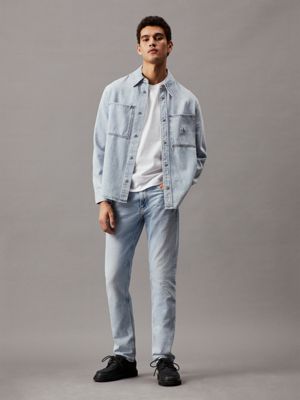 jean straight authentique denim pour hommes calvin klein jeans