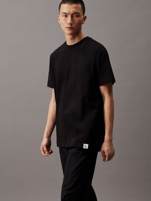 Calvin Klein Jeans INSTITUTIONAL T-SHIRT Noir - Livraison Gratuite