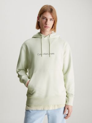 icicle back terry logo hoodie for men calvin klein jeans