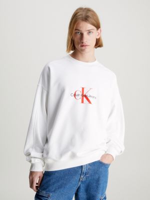 Calvin Klein Jeans Logo Sweatshirt White