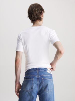 Super schmales T-Shirt mit V-Ausschnitt Calvin Klein® | J30J325470YAF
