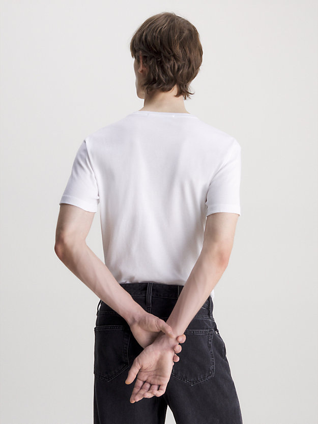 BRIGHT WHITE Super Slim T-shirt for men CALVIN KLEIN JEANS