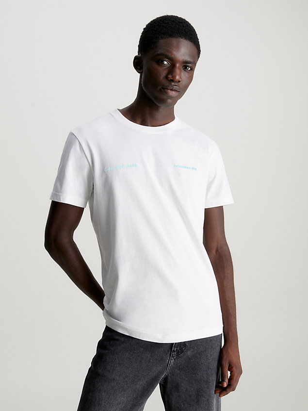 white back logo t-shirt for men calvin klein jeans