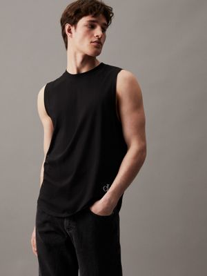 Buy Calvin Klein Black Logo Slim T-Shirt from Next Luxembourg