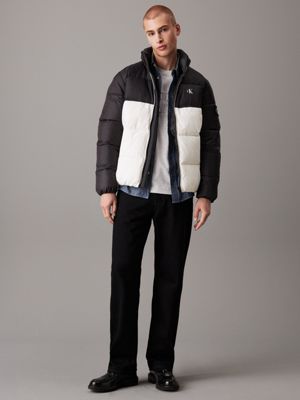 Colour Block Puffer Jacket Calvin Klein J30J325584YBI