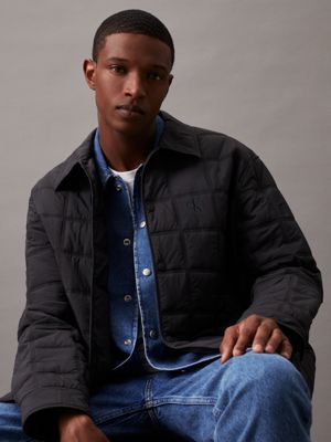 Black lightweight quilted jacket hotsell