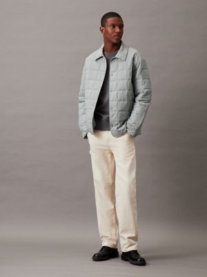 Gray quilted jacket hotsell