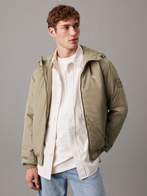 Calvin klein jeans padded hooded jacket on sale