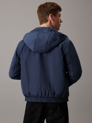 Calvin klein navy blue jacket on sale