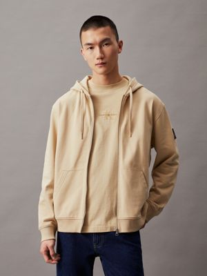 Relaxed Terry Zip Up Hoodie Calvin Klein J30J325627RAE