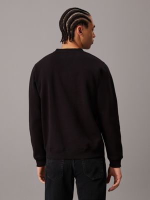 ck black monogram sweatshirt for men calvin klein jeans