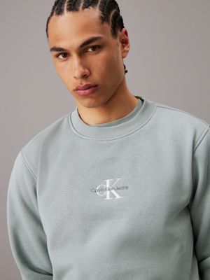 Calvin klein gray sweatshirt hotsell