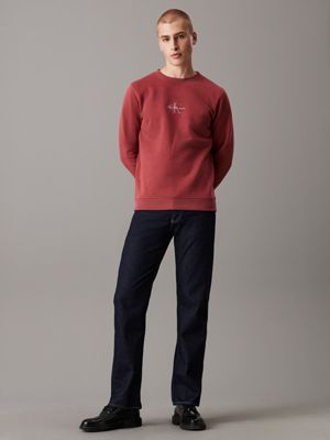 apple butter monogram sweatshirt for men calvin klein jeans