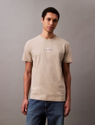 aluminum monogram t-shirt for men calvin klein jeans