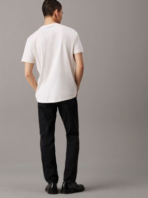 ivory monogram t-shirt for men calvin klein jeans