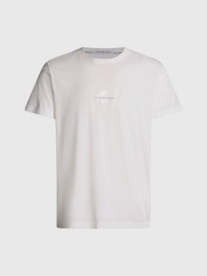 ivory monogram t-shirt for men calvin klein jeans