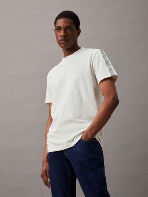 Calvin klein white t shirt mens hotsell