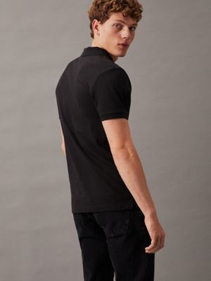 ck black monogram polo shirt for men calvin klein jeans