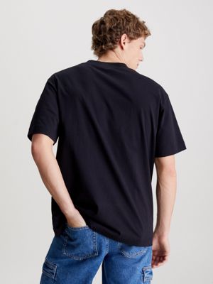 Calvin Klein Relaxed T-shirt With All Over Logo Black