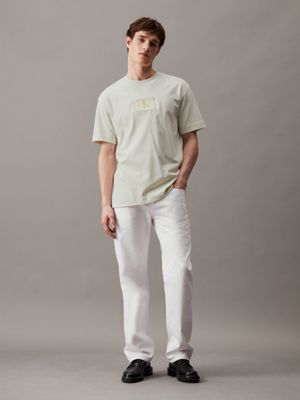 icicle relaxed badge t-shirt for men calvin klein jeans