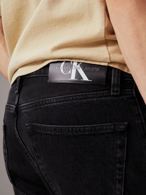 denim black authentic straight jeans for men calvin klein jeans