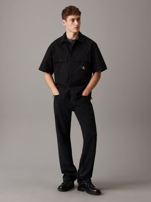 denim black 90's straight jeans for men calvin klein jeans