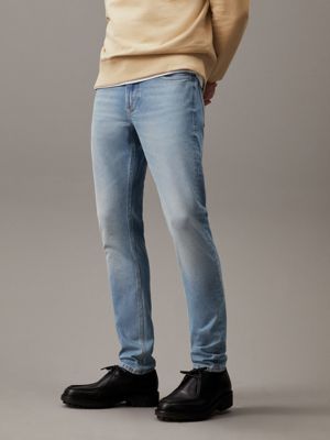 denim slim tapered jeans for men calvin klein jeans