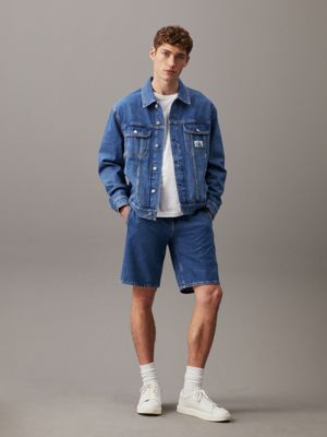 denim medium denim trouser shorts for men calvin klein jeans