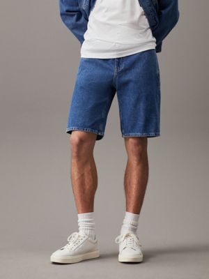 denim denim trouser shorts for men calvin klein jeans