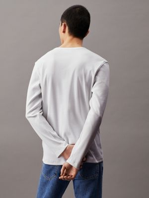Ribbed Long Sleeve Henley T-shirt Calvin Klein®