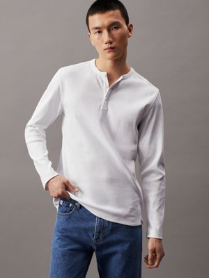 Calvin klein cheap henley t shirt