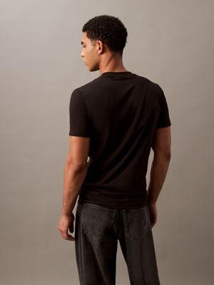 ck black slim monogram t-shirt - pride for men calvin klein jeans