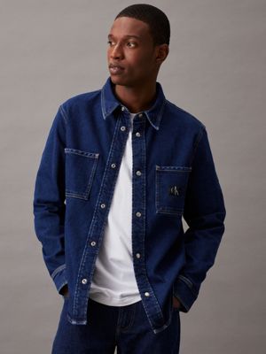 denim slim denim shirt for men calvin klein jeans