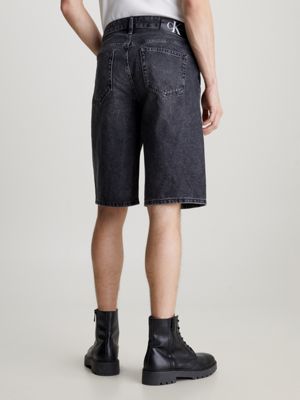 Black bermuda jean shorts online