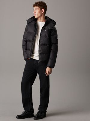 Packable down hooded jacket calvin klein on sale