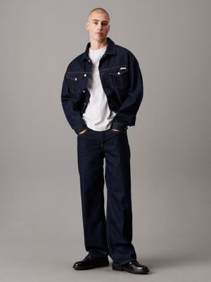 jean 90's loose denim dark pour hommes calvin klein jeans