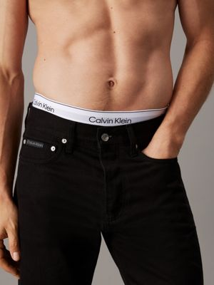 denim black standard straight jeans for men calvin klein jeans