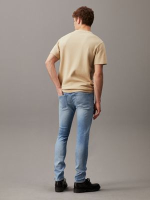 denim light jeansy skinny dla mężczyźni - calvin klein jeans
