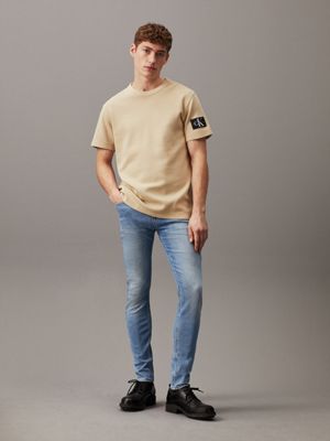 denim light jeansy skinny dla mężczyźni - calvin klein jeans