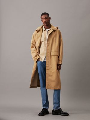 Calvin klein tan coat best sale