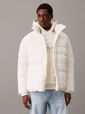 Oversized logo puffer calvin klein on sale