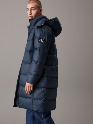 Calvin klein puffer jacket with fur hood online