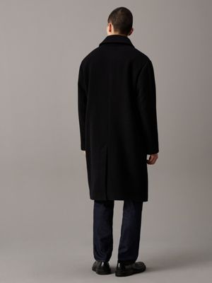 Calvin klein wool blend car coat online