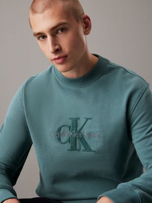 north atlantic chenille monogram sweatshirt for men calvin klein jeans