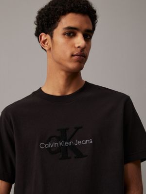 Chenille monogram T shirt Calvin Klein J30J326158BEH