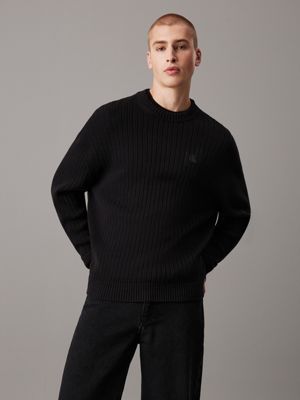 Black calvin klein jumper hotsell