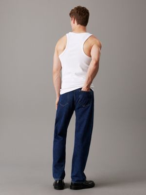 Schmales, geripptes Monogramm-Tanktop Calvin Klein® | J30J326383YAF 